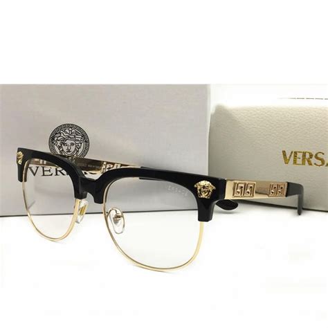 mens gold versace frames